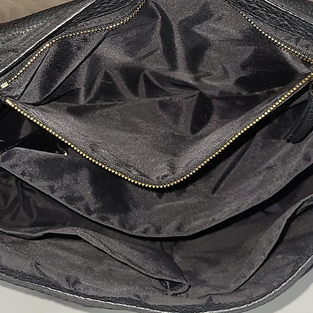 Tory Burch Black Nylon/Leather Baby Diaper Crossbody Bag